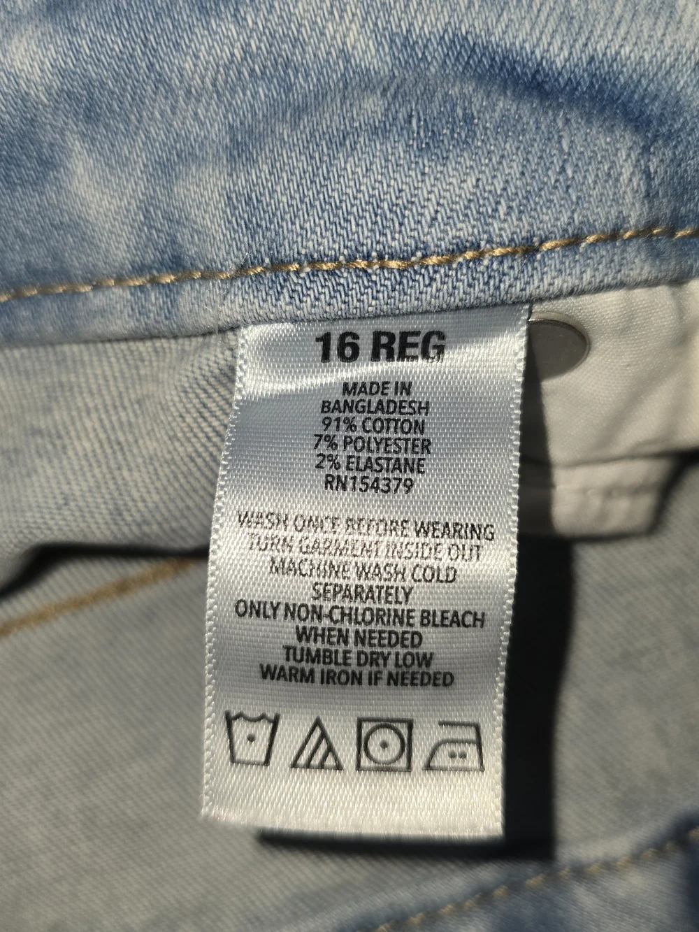 Light Wash Y2K Distressed Kids Aeropostale Jeans High Rise Jegging *0038